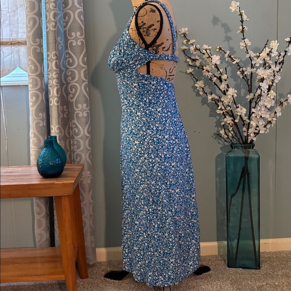 Princess Polly Georgia Print Floral Open Back Midi Dress - Picture 7 of 14